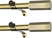 2 Pack Fmfunctex Window Curtain Rods 48-86 Gold