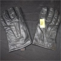 Thinsulate black leather gloves x-lg