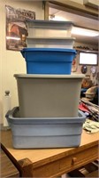 Storage containers with lids