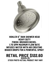 Kohler 6" Rain Shower Head