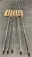 (5) 1-1/2" x 21-3/4' Steel Pipes