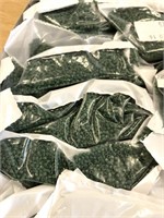 Toho 12/0 cut beads. Forest green. Quantity in