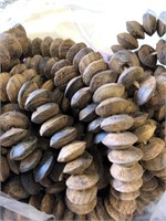 Wood beads, 12 mm disc’s, unpolished rough,