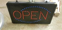 Lighted Open Sign by Winco (no cord)