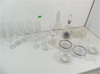 Qty of Various Glasses, Decanter and more