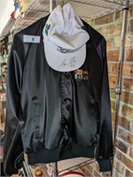 HOOTERS JACKET AND SIGNED HAT ROY ALLEN