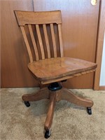 WOOD OFFICE CHAIR