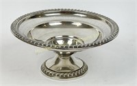 WEIGHTED STERLING PEDESTAL BOWL