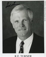 Ted Turner signed photo.