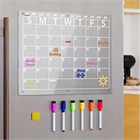Acrylic Magnetic Calendar for Fridge & Memo Board