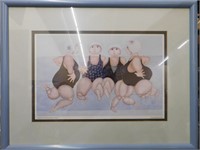 "Ladies Of The Downtown Pool" Print