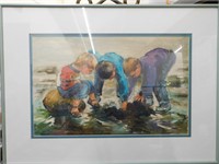 "Boys On The Beach" Framed Print