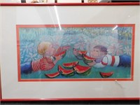 "Watermelon Race" Framed Print