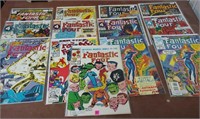 (13) Vintage Fantastic Four Comic Books