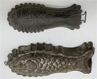 2 pcs Tin Fish Molds