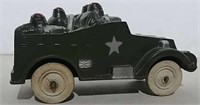 Toy rubber army truck