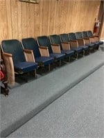 Nine theater chairs bring help to load