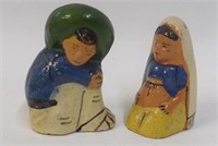 Vintage Mexican Pottery Couple