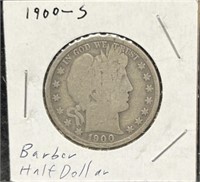 1900 S BARBER HALF DOLLAR