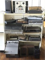 16 pcs. Vintage Electronics - Shelves NOT Included