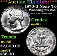 ***Auction Highlight*** 1970-d Washington Quarter