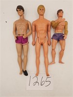 Vintage Barbie Ken Dolls, and Big Jim Boxer