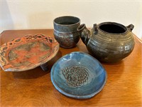 Hand Made Pottery Lot