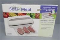 Rival Seal a Meal vacuum sealer in box.