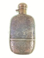 The Mathew’s Co. Sterling Silver Flask W/ Cup