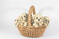 Large Basket of Puppies
