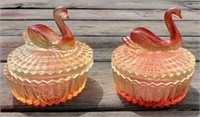 2 - 5" Swan Candy Dishes