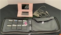 Nintendo DS Lite game with power cord and 12