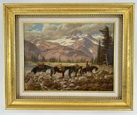 Roger Cooke Deer Mountains Alaska Oil Painting