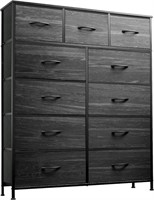 WLIVE 11-Drawer Dresser Charcoal Black