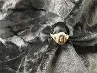 10 karat gold ring, size 8