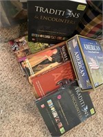 Group lot of books and board game