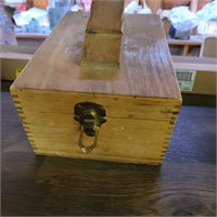 Vintage Shoe Shine Wood Box