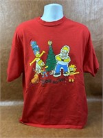 2004 The Simpsons Christmas Tshirt Size XL