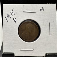 1915-D WHEAT PENNY CENT