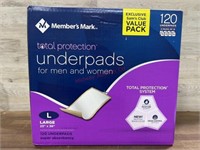 120 pack large underpads