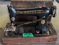 Singer Dome Top Sewing Machine. Under The Table