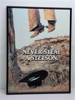 Framed Poster Print of NEVER STEAL A STETSON
