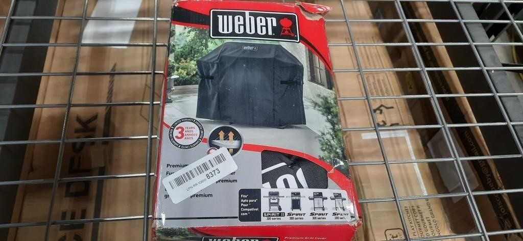 Weber premium barbeque grill cover - black