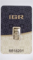 0.5 Gram IGR Gold Bar on Card