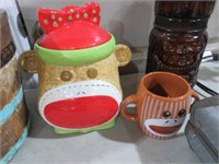 SOCK MONKEY COOKIE JAR & MUG