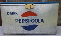 Vintage metal Pepsi cola cooler