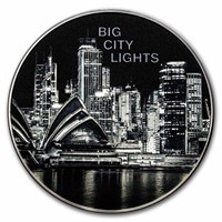 2023 1 Oz Silver Big City: Lights Sydney Proof