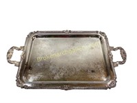 Ornate Silverplated Serving Tray