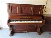 RARE W. BELL & CO CANADIAN MADE UPRIGHT PIANO