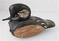 Vintage Wooden Hooded Merganser Duck Decoy